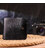 Містке чоловіче портмоне в два складення з натуральної гладкої шкіри CANPELLINI 21573 Чорне картинка, зображення, фото