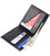 Елегантний гаманець для чоловіків у два складення з натуральної фактурної шкіри CANPELLINI 21587 Чорний картинка, зображення, фо