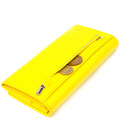 Яскравий молодіжний гаманець із натуральної шкіри флотар CANPELLINI 21612 Лимонний картинка, зображення, фото