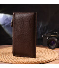 Стильний вертикальний жіночий гаманець з натуральної шкіри CANPELLINI 21642 Коричневий картинка, зображення, фото