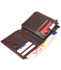 Чоловічий компактний вертикальний гаманець з натуральної шкіри CANPELLINI 21674 Коричневий картинка, зображення, фото