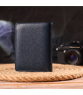 Цікавий вертикальний гаманець із натуральної шкіри CANPELLINI 21675 Синій картинка, зображення, фото