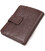Компактний гаманець для чоловіків з натуральної зернистої шкіри CANPELLINI 21686 Коричневий картинка, зображення, фото