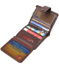 Компактный кошелек для мужчин из натуральной зернистой кожи CANPELLINI 21686 Коричневый картинка, изображение, фото