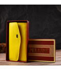 Яскраве жіноче портмоне з натуральної шкіри флотар CANPELLINI 21697 Жовте картинка, зображення, фото