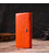 Большой женский кошелек из натуральной зернистой кожи CANPELLINI 21710 Оранжевый картинка, изображение, фото