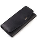 Шикарний жіночий гаманець із зручним функціоналом шкіряний CANPELLINI 21724 Чорний картинка, зображення, фото