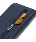 Женский стильный кошелек с удобным функционалом кожаный CANPELLINI 21725 Синий картинка, изображение, фото