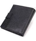 Красивий чоловічий гаманець із натуральної зернистої шкіри CANPELLINI 21730 Чорний картинка, зображення, фото