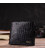 Оригинальный фактурный бумажник горизонтального формата из натуральной кожи с тиснением CANPELLINI 21771 Черный картинка, изобра