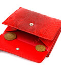 Лакований гаманець для жінок середнього розміру з натуральної шкіри з тисненням під рептилію CANPELLINI 21816 Червоний картинка,