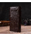 Удобное вертикальное мужское портмоне из натуральной фактурной кожи с тиснением CANPELLINI 21839 Коричневое картинка, изображени