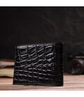 Мужское портмоне из натуральной кожи с тиснением под крокодила CANPELLINI 21866 Черный картинка, изображение, фото