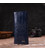 Красивый мужской вертикальный бумажник из натуральной кожи с тиснением под крокодила CANPELLINI 21901 Синий картинка, изображени