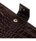 Стильний гаманець для чоловіків з натуральної шкіри з тисненням під крокодила CANPELLINI 21915 Коричневий картинка, зображення, 