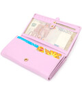 Жіночий гаманець з великою кількістю відділень ніжного кольору з натуральної шкіри Tony Bellucci 21958 Ліловий картинка, зображе