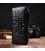 Вместительный женский кошелек из натуральной кожи с тиснением под крокодила BOND 21980 Черный картинка, изображение, фото
