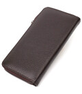 Зручний жіночий гаманець із натуральної зернистої шкіри BOND 21981 Коричневий картинка, зображення, фото