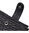 Модный бумажник для мужчин из натуральной фактурной кожи с тиснением под крокодила BOND 21995 Черный картинка, изображение, фото