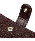 Функциональный небольшой бумажник для мужчин из натуральной кожи с тиснением под крокодила BOND 21998 Коричневый картинка, изобр