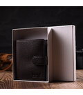 Компактный мужской вертикальный кошелек из натуральной кожи флотар BOND 22002 Коричневый картинка, изображение, фото