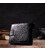 Мужской фактурный горизонтальный кошелек из натуральной кожи с тиснением под крокодила BOND 22008 Черный картинка, изображение, 
