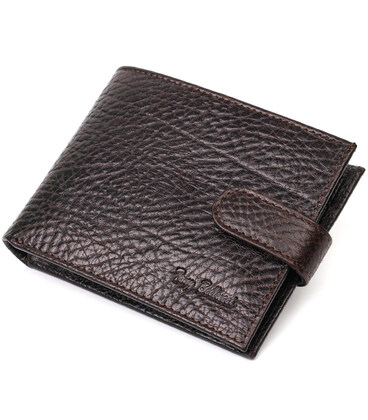 Зручний чоловічий гаманець горизонтального формату з натуральної шкіри Tony Bellucci 22016 Коричневий картинка, зображення, фото