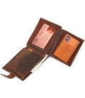 Винтажный мужской кошелек из натуральной кожи Tony Bellucci 22041 Коричневый картинка, изображение, фото