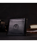 Зручний шкіряний затискач для грошей з держателем Apple AirTag GRANDE PELLE 11619 Чорний картинка, зображення, фото