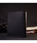 Добротное кожаное портмоне с держателем для Apple AirTag GRANDE PELLE 11623 Черный картинка, изображение, фото
