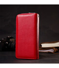 Яскравий жіночий гаманець-клатч із двома відділеннями на блискавках ST Leather 19430 Червоний картинка, зображення, фото