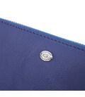 Вместительный женский кошелек-клатч с двумя отделениями на молниях ST Leather 19431 Синий картинка, изображение, фото