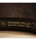 Ексклюзивний чоловічий джинсовий ремінь з натуральної шкіри GRANDE PELLE 00910 Коричневий картинка, зображення, фото