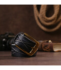 Ремень кожаный Vintage 20126 Черный картинка, изображение, фото