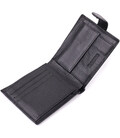 Горизонтальне портмоне для чоловіків із натуральної шкіри ST Leather 22459 Чорний картинка, зображення, фото