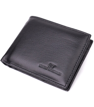 Мужской кошелек-зажим из натуральной кожи ST Leather 22460 Черный картинка, изображение, фото