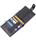 Отменный горизонтальный бумажник для мужчин из натуральной кожи ST Leather 22465 Черный картинка, изображение, фото