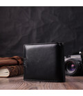 Відмінний горизонтальний гаманець для чоловіків з натуральної шкіри ST Leather 22465 Чорний картинка, зображення, фото