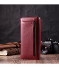 Горизонтальний жіночий гаманець з натуральної шкіри ST Leather 22516 Бордовий картинка, зображення, фото