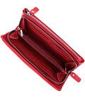 Гаманець-клатч для жінок з двома блискавками з натуральної шкіри ST Leather 22526 Червоний картинка, зображення, фото