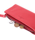 Кошелек-клатч для женщин с двумя молниями из натуральной кожи ST Leather 22526 Красный картинка, изображение, фото