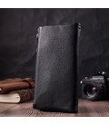 Жіночий гаманець-клатч із двома блискавками з натуральної шкіри ST Leather 22527 Чорний картинка, зображення, фото