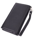 Вертикальний гаманець-клатч унісекс із натуральної шкіри ST Leather 22532 Чорний картинка, зображення, фото