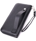 Універсальний гаманець-клатч на одне відділення з натуральної шкіри ST Leather 22559 Чорний картинка, зображення, фото