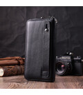 Універсальний гаманець-клатч на одне відділення з натуральної шкіри ST Leather 22559 Чорний картинка, зображення, фото