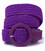 Текстильний жіночий ремінь Vintage 20816 Фіолетовий картинка, зображення, фото