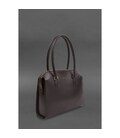 Жіноча шкіряна сумка Business темно-коричнева Краст картинка, зображення, фото