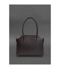 Жіноча шкіряна сумка Business темно-коричнева Краст картинка, зображення, фото