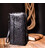 Надежный мужской клатч из зернистой кожи KARYA 20906 Черный картинка, изображение, фото