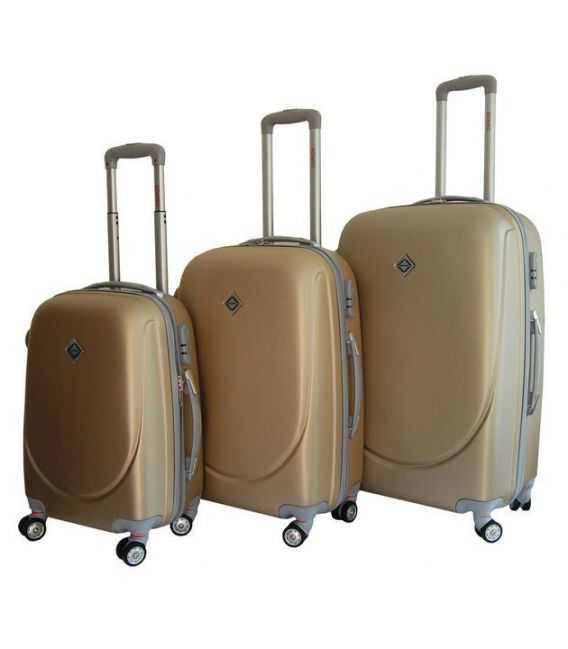 Набор Чемоданов Bonro Smile Double Wheels шампань фото, картинка, изображение